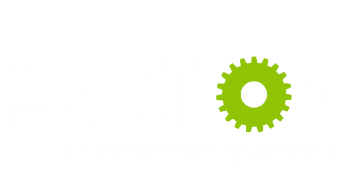 the stop at savannah quarters logo with the word stop atsavannah quarters